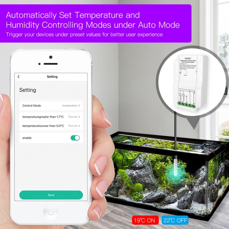 Temperature and Humidity Probe Tuya Dual-way Temperature and Humidity Switch Timer Smart Switch