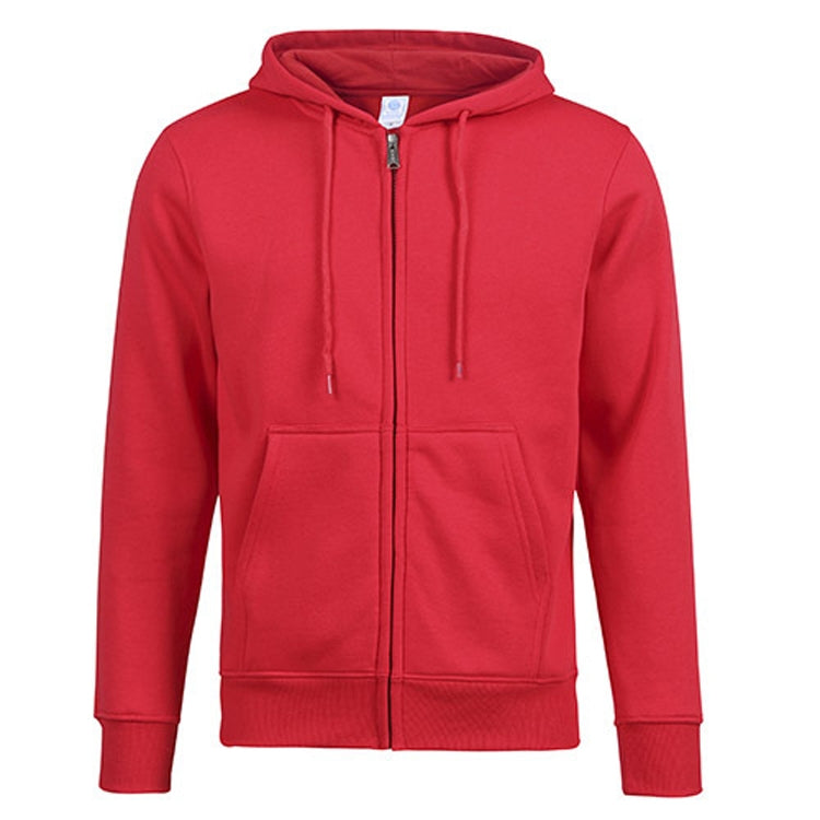 Zipper Cardigan Hooded Sweater Autumn Winter Fleece Coat Couple Sweatshirt, Size: