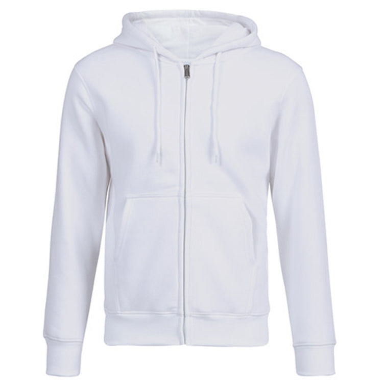 Zipper Cardigan Hooded Sweater Autumn Winter Fleece Coat Couple Sweatshirt, Size: