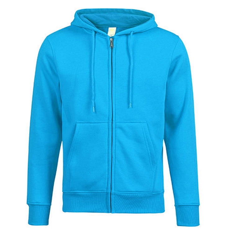 Zipper Cardigan Hooded Sweater Autumn Winter Fleece Coat Couple Sweatshirt, Size: