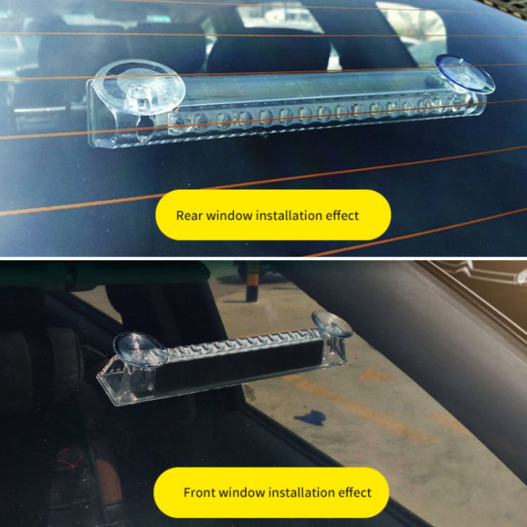 Wiring Free Rear Window Solar LED Sensor Car Warning Light