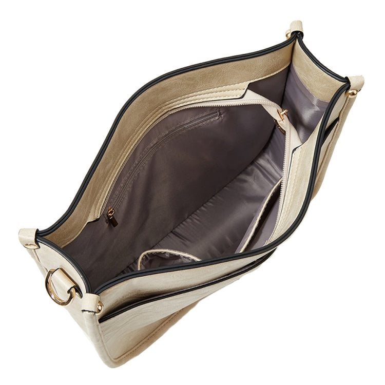 013 Leopard Strap PU Leather Single-shoulder Waterproof Crossbody Tote Bag