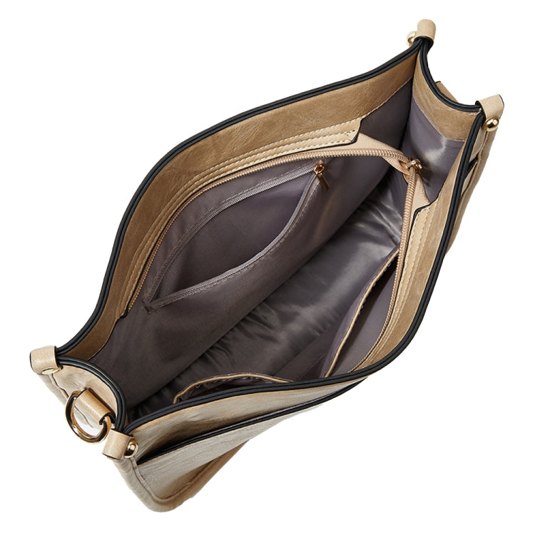 013 Leopard Strap PU Leather Single-shoulder Waterproof Crossbody Tote Bag