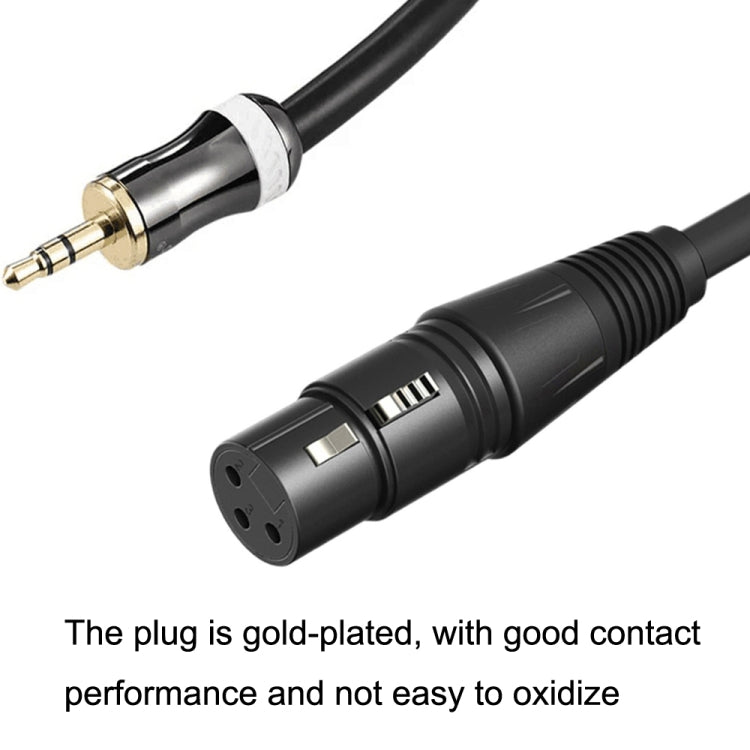 3.5mm To Caron Female Sound Card Microphone Audio Cable, Length: 1m