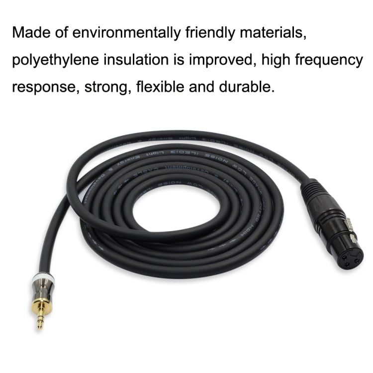 3.5mm To Caron Female Sound Card Microphone Audio Cable, Length: 5m