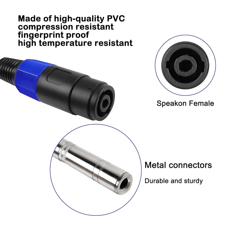 4 Core Ommus Female To 6.35mm Female Audio Cable