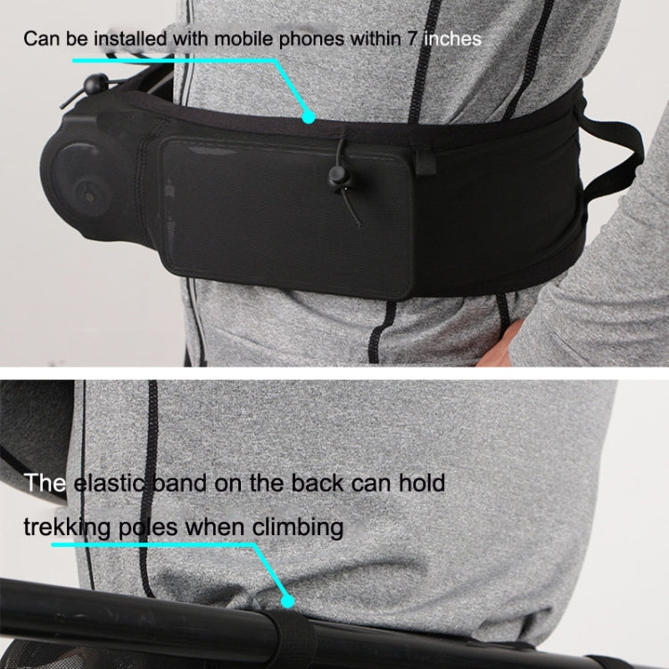 Large Capacity Elastic Mesh Close-fitting Mobile Phone Bag Cycling Mountaineering Kettle Bag, Size: S