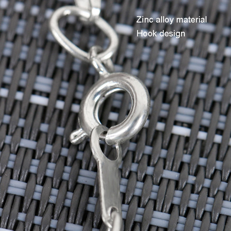 Metal Chain Round Expansion Mirror Glass Lens Necklace Magnifier