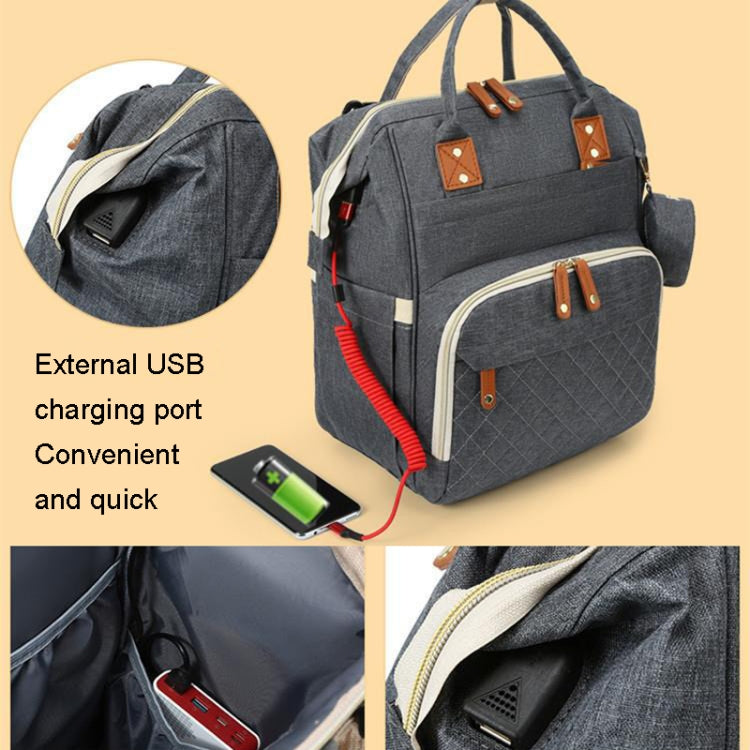 Large Capacity Double Shoulder Portable Mother Baby Bag Travel Mummy Bag