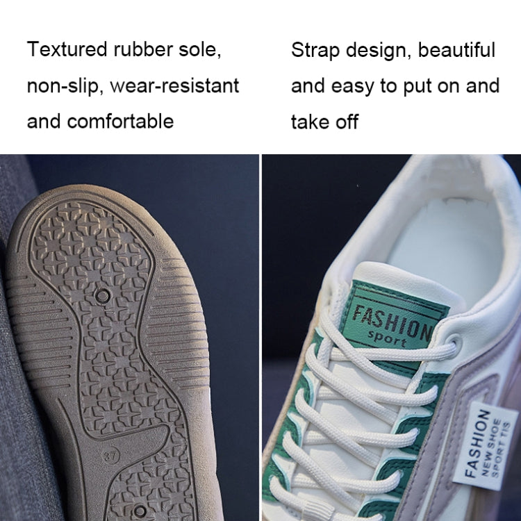 Spring Non-slip Breathable Sneakers Colorblock Platform Casual Shoes, Size: