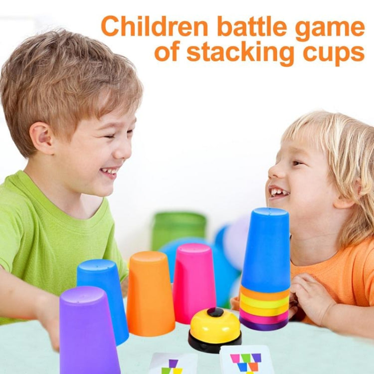 Mixed Colors Quick Stack Cups Speed Training Sports Stacking Cups With Card,Spec: Double  Person