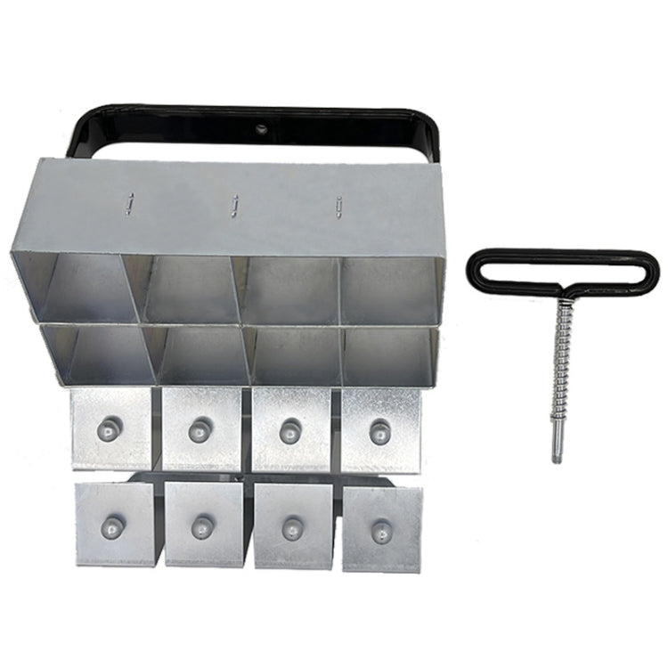 Handheld Seedling Soil Blocker Makes Eight 2 by 2 Inches Soil Blocks for Garden Prep