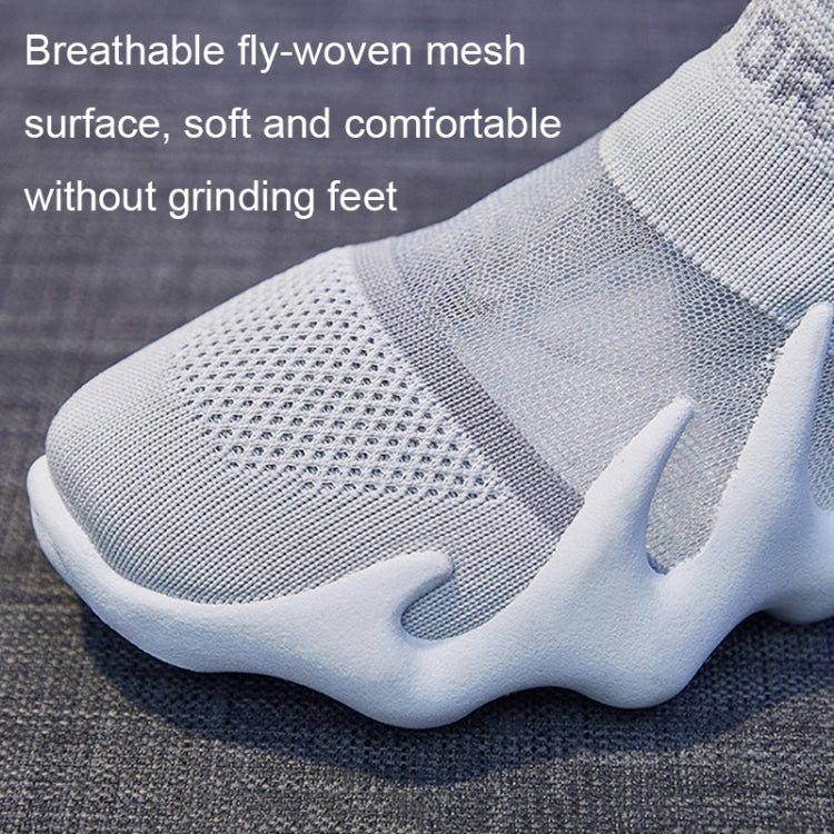 450-11 Summer Mesh Breathable Socks Shoes Flyweave Comfortable Running Casual Shoes, Size: