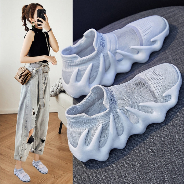 450-11 Summer Mesh Breathable Socks Shoes Flyweave Comfortable Running Casual Shoes, Size: