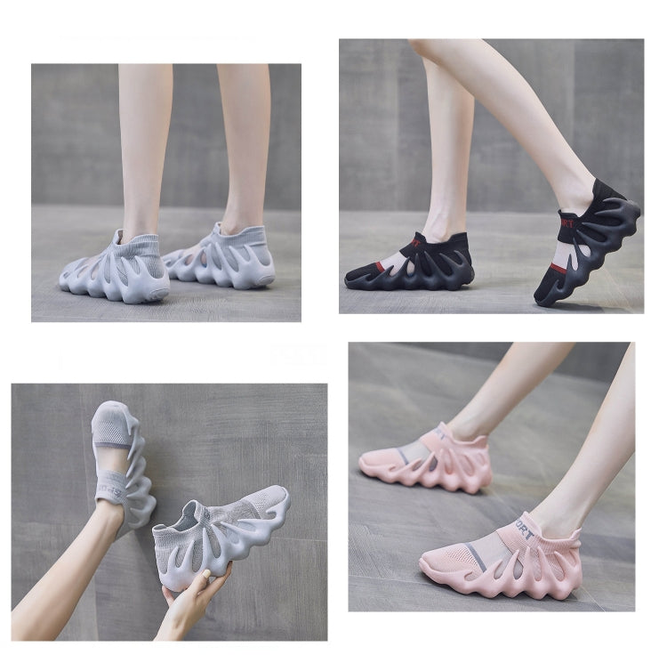 450-11 Summer Mesh Breathable Socks Shoes Flyweave Comfortable Running Casual Shoes, Size: