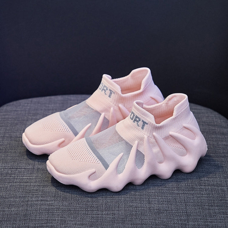 450-11 Summer Mesh Breathable Socks Shoes Flyweave Comfortable Running Casual Shoes, Size: