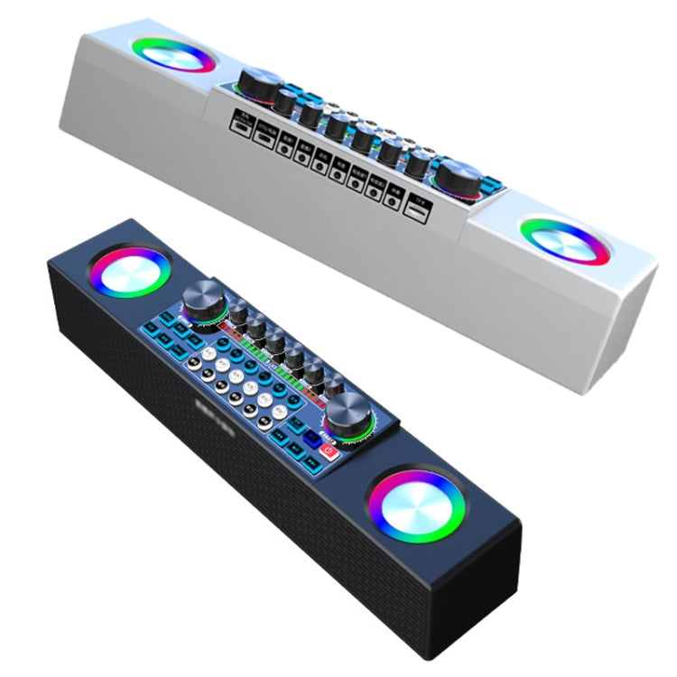 X80 Portable Multifunctional Live Singing Wireless Bluetooth Sound Card Speaker (Black)