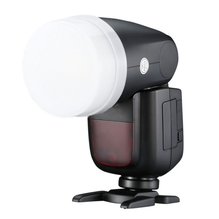 Round Light Head Universal SLR Camera Top Hot Shoe Light Soapbox, For Godox V1/AD100Pro/AD200/AD200Pro