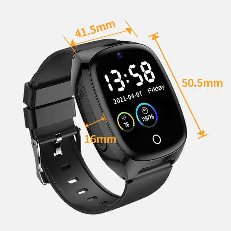 D300 1.54 inch IPS Screen Smart Watch, Support Tracking and Positioning & 4G Video Call(No Body Temperature Version)