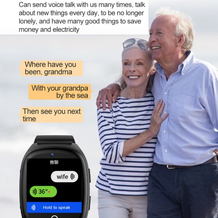 D300 1.54 inch IPS Screen Smart Watch, Support Tracking and Positioning & 4G Video Call(No Body Temperature Version)