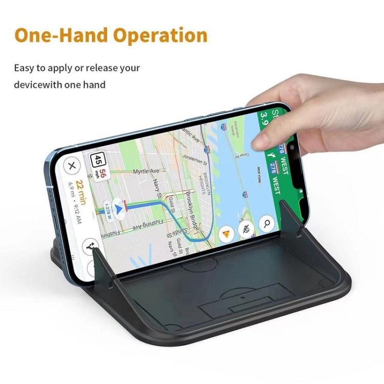Vehicle Dashboard Mobile Phone Navigation Silicone Bracket(Black)