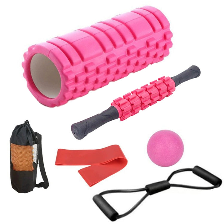 33cm 6pcs/set EVA Hollow Foam Roller Muscle Relaxation Roller Yoga Column Set Fitness Equipment