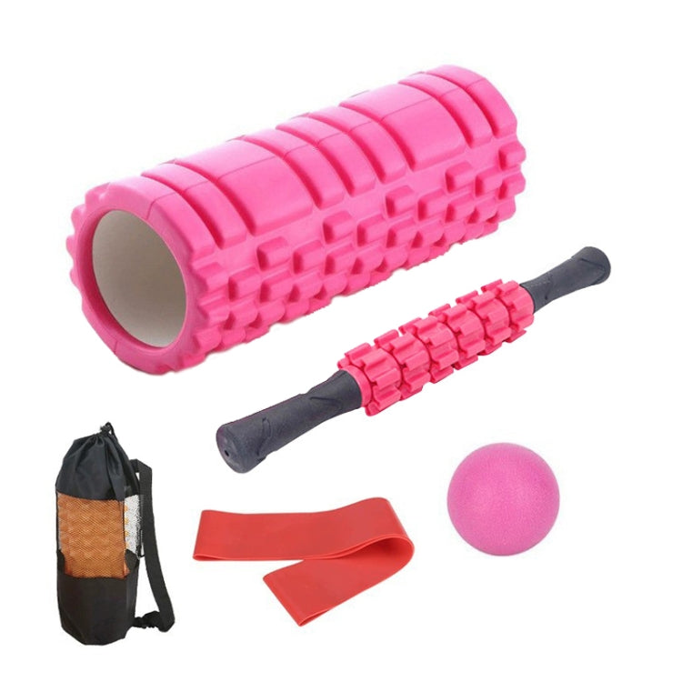 33cm 5pcs/set EVA Hollow Foam Roller Muscle Relaxation Roller Yoga Column Set Fitness Equipment