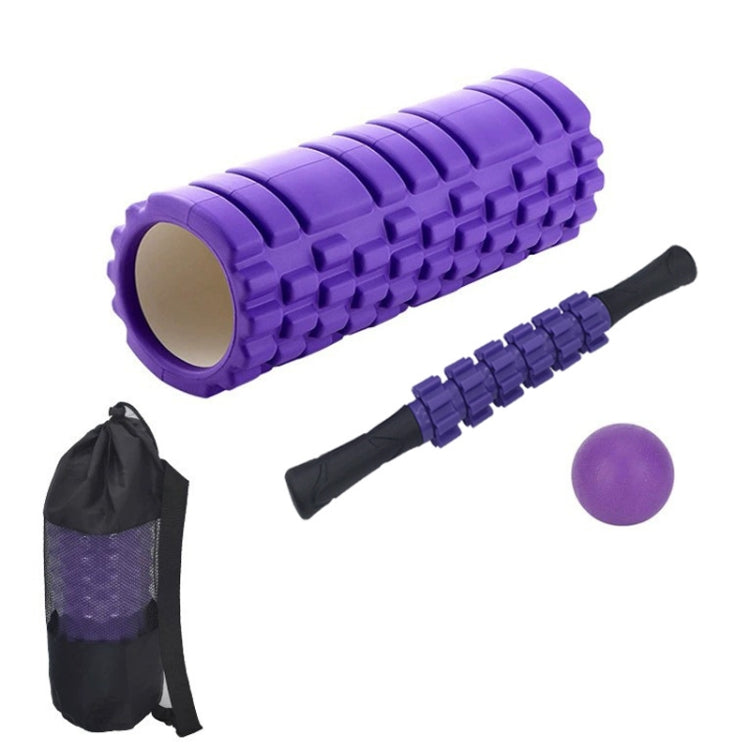 33cm 4pcs/set EVA Hollow Foam Roller Muscle Relaxation Roller Yoga Column Set Fitness Equipment
