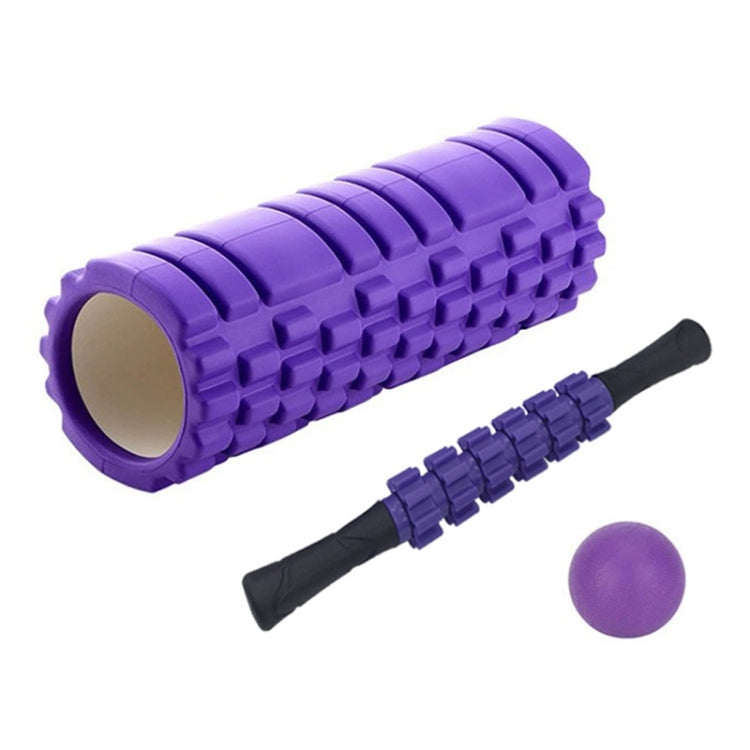 33cm 3pcs/set EVA Hollow Foam Roller Muscle Relaxation Roller Yoga Column Set Fitness Equipment