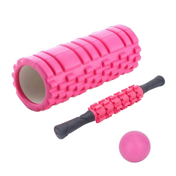 33cm 3pcs/set EVA Hollow Foam Roller Muscle Relaxation Roller Yoga Column Set Fitness Equipment