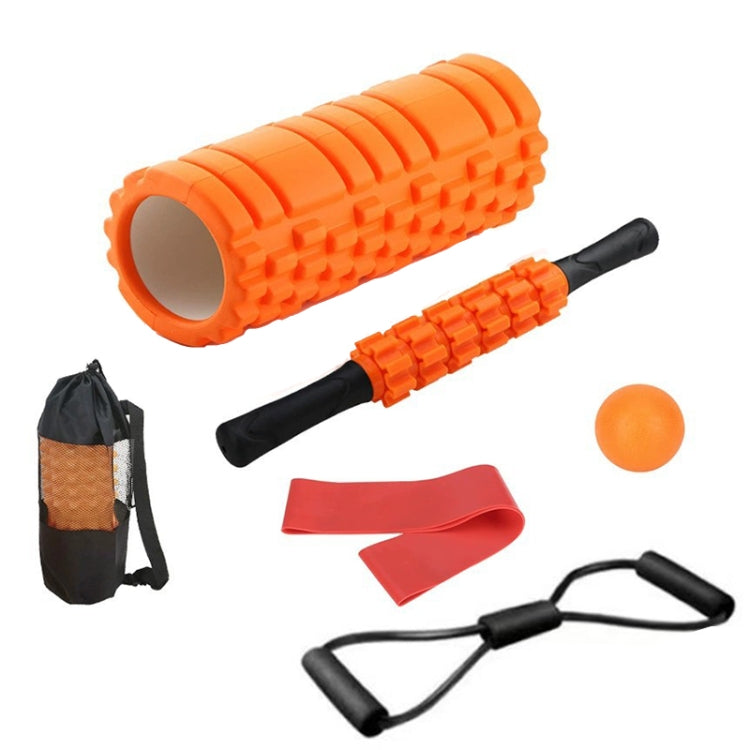 45cm 6pcs/set EVA Hollow Foam Roller Muscle Relaxation Roller Yoga Column Set Fitness Equipment