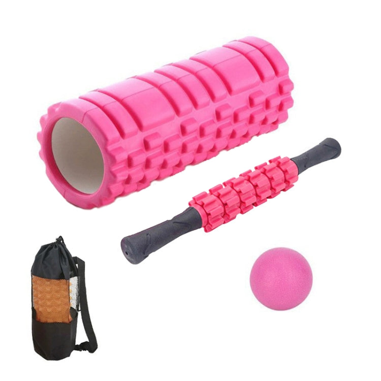 45cm 4pcs/set EVA Hollow Foam Roller Muscle Relaxation Roller Yoga Column Set Fitness Equipment
