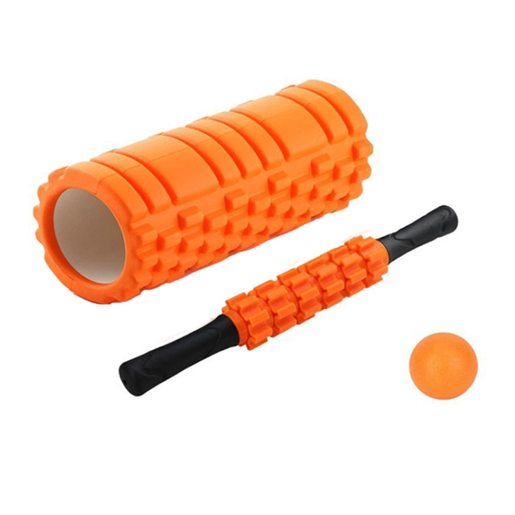 45cm 3pcs/set EVA Hollow Foam Roller Muscle Relaxation Roller Yoga Column Set Fitness Equipment
