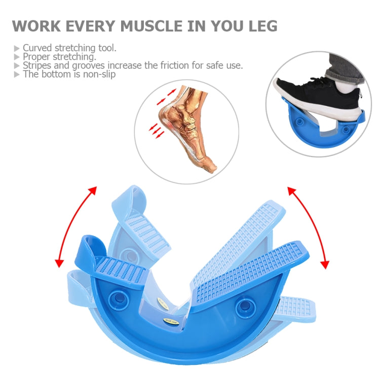 Fitness Inclined Stretching Board Trainer Calf Relaxation Standing Stretching Pedal, Color: Blue with Foot Belt