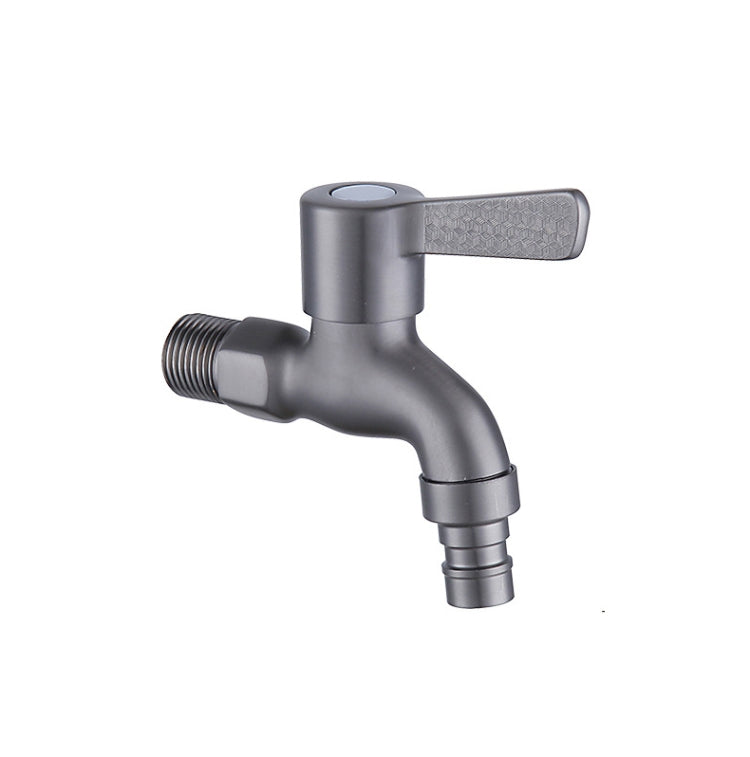 Bathroom Toilet Stainless Steel Bib Tap Wall Mounted Washing Machine Water Tap ,Spec: Short Type