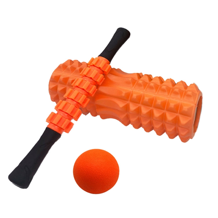 3pcs/set Crescent Hollow Foam Roller Yoga Column Set Fitness Muscle Relaxation Massager Set