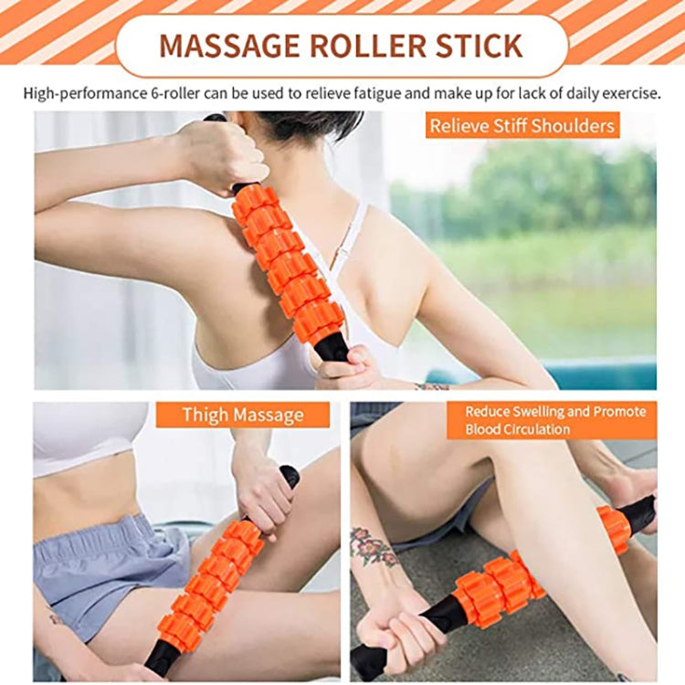3pcs/set Crescent Hollow Foam Roller Yoga Column Set Fitness Muscle Relaxation Massager Set