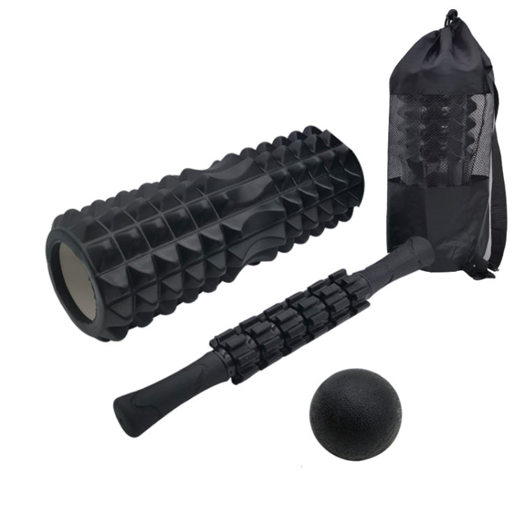 4pcs/set Crescent Hollow Foam Roller Yoga Column Set Fitness Muscle Relaxation Massager Set