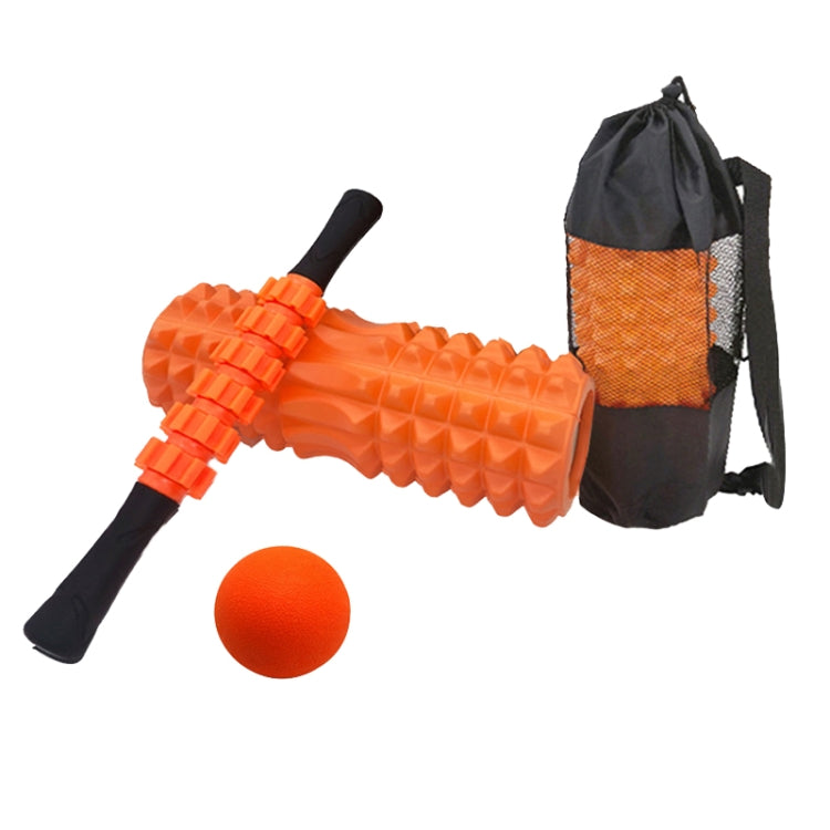 4pcs/set Crescent Hollow Foam Roller Yoga Column Set Fitness Muscle Relaxation Massager Set