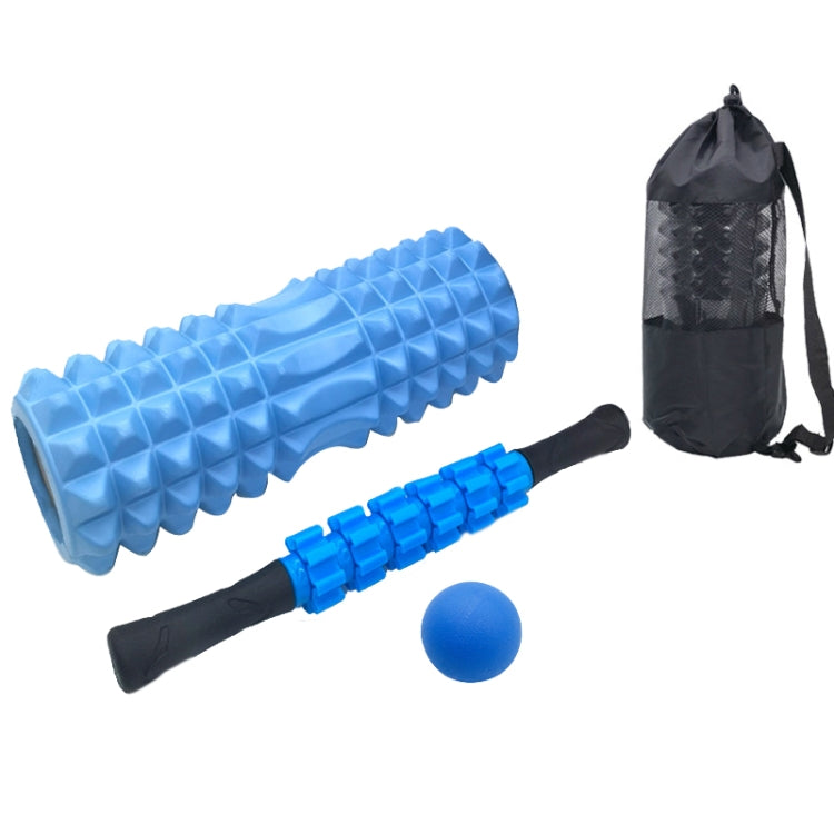 4pcs/set Crescent Hollow Foam Roller Yoga Column Set Fitness Muscle Relaxation Massager Set