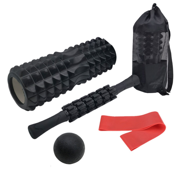 5pcs/set Crescent Hollow Foam Roller Yoga Column Set Fitness Muscle Relaxation Massager Set