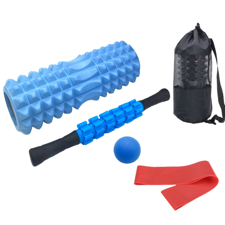 5pcs/set Crescent Hollow Foam Roller Yoga Column Set Fitness Muscle Relaxation Massager Set