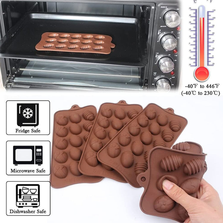 10pcs Easter Mini Colorful Egg Silicone Chocolate Mold