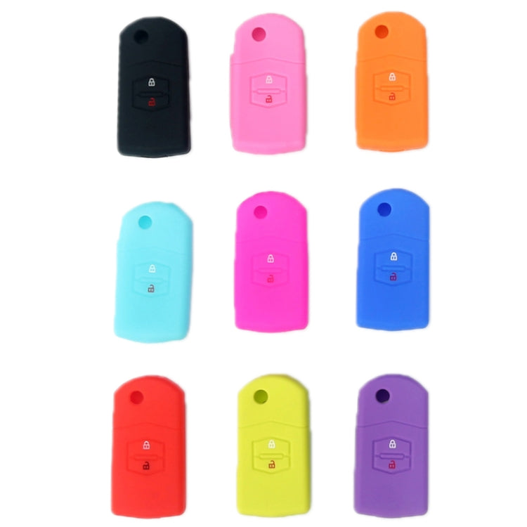 For Mazda M6/CX-5 2pcs Remote Control Folding 2 Button Silicone Case