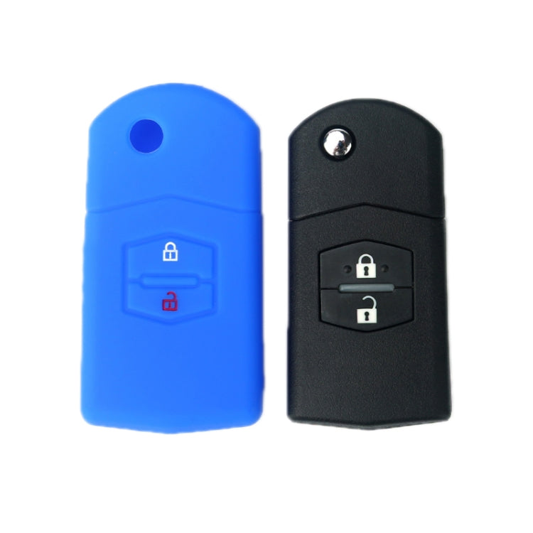 For Mazda M6/CX-5 2pcs Remote Control Folding 2 Button Silicone Case