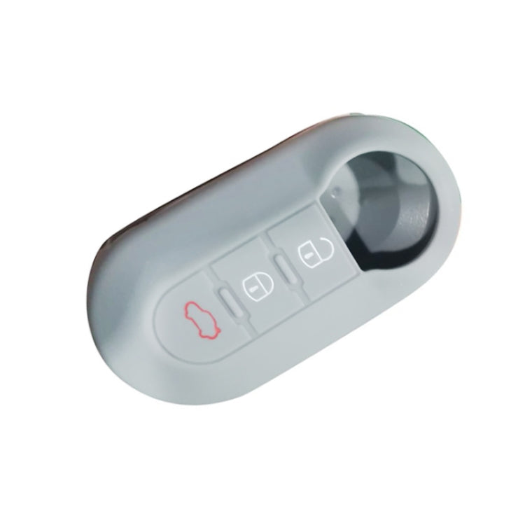 For Fiat 500 2pcs Folding 3 Button Remote Control Silicone Case