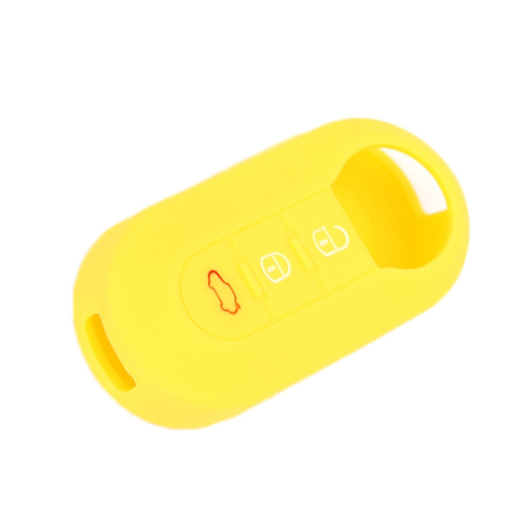 For Fiat 500 2pcs Folding 3 Button Remote Control Silicone Case