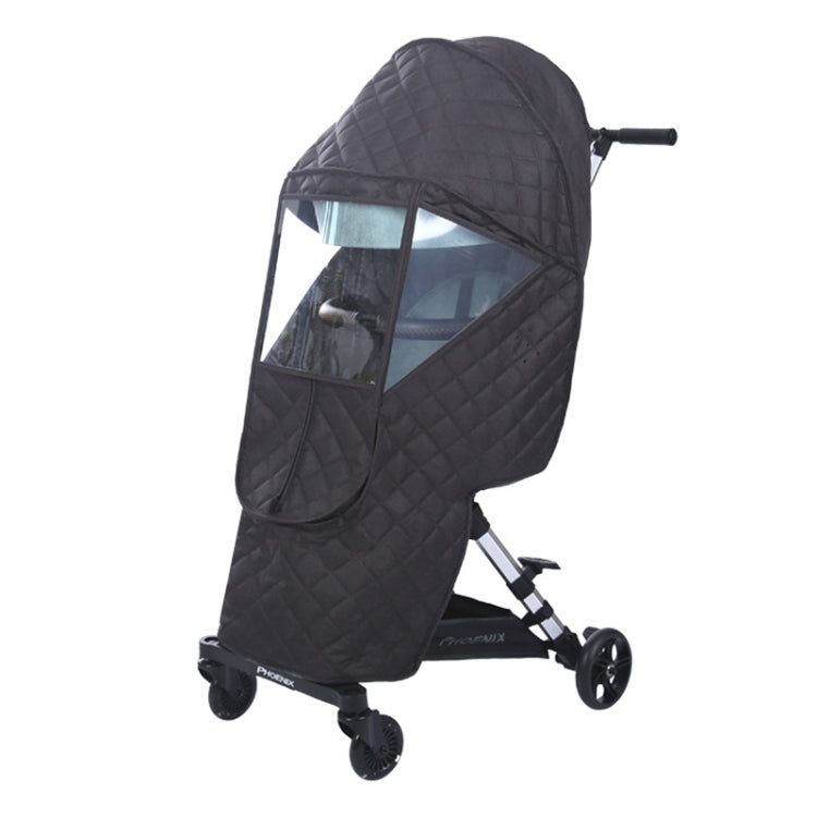 Universal Stroller Windshield and Warm Cover Deep Gray Rain Cover