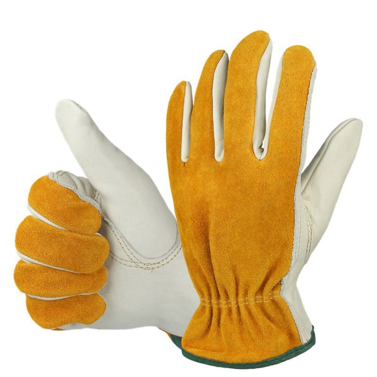 CD1008 Leather Gardening Work Gloves Flower Planting Wear-resistant Gloves