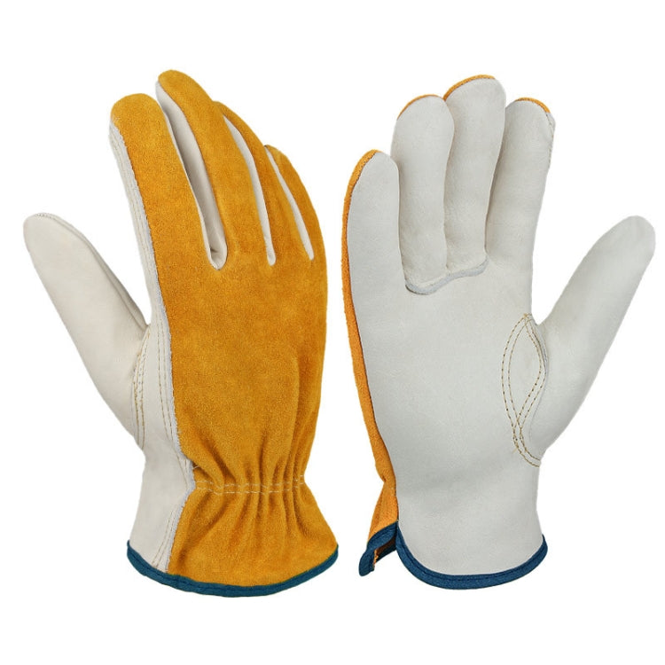 CD1008 Leather Gardening Work Gloves Flower Planting Wear-resistant Gloves
